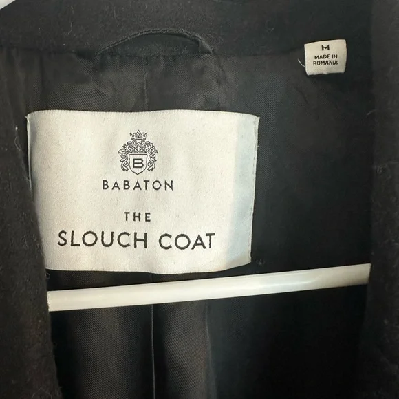 Aritzia Babaton Charcoal Slouch Coat - Picture 2 of 3